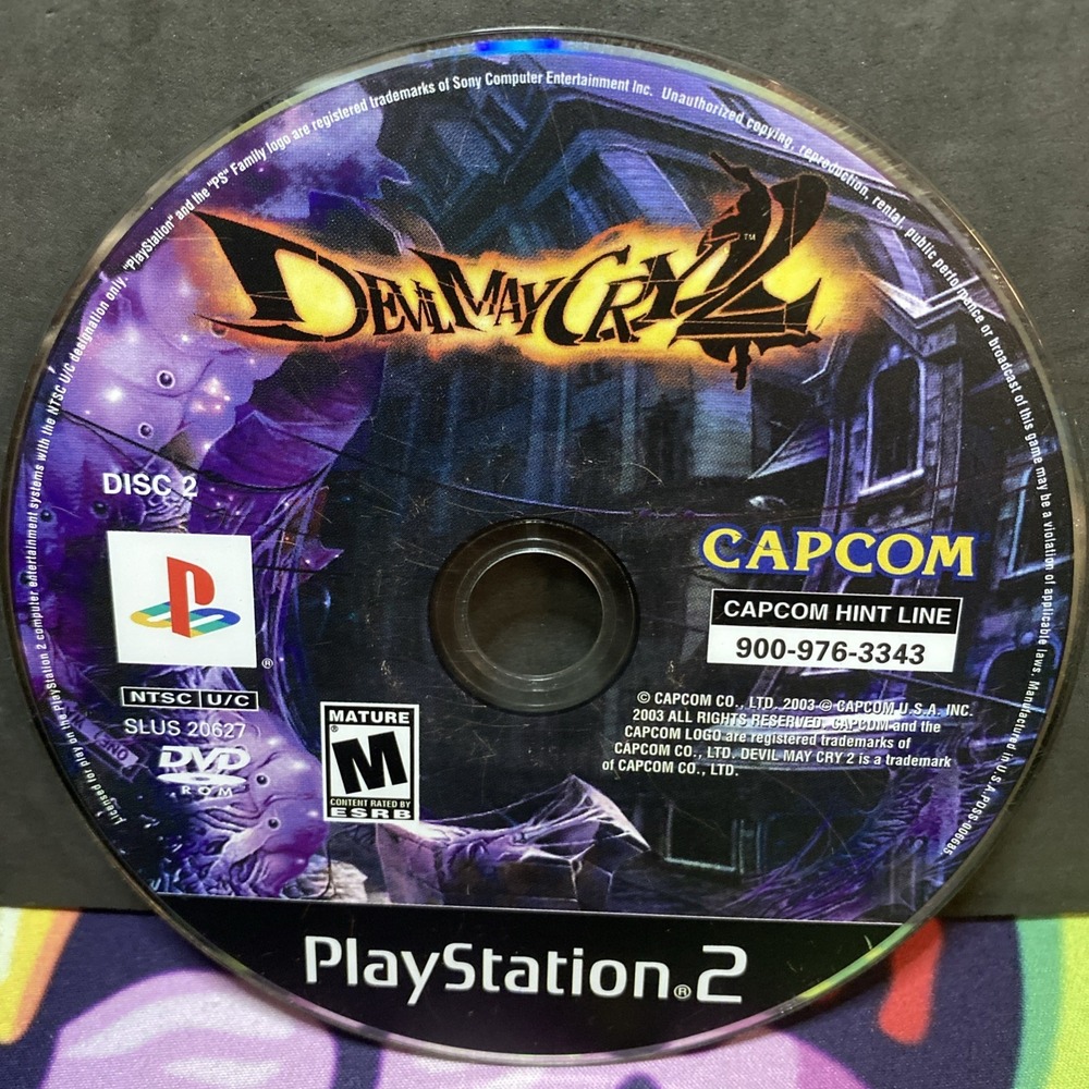 Devil May Cry 2 (DISC 2 ONLY!!) (Sony PlayStation 2, 2003) *PS2*DISC ONLY*